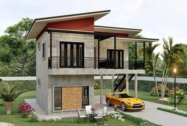 50 juta desain rumah 2 lantai sederhana dan biaya